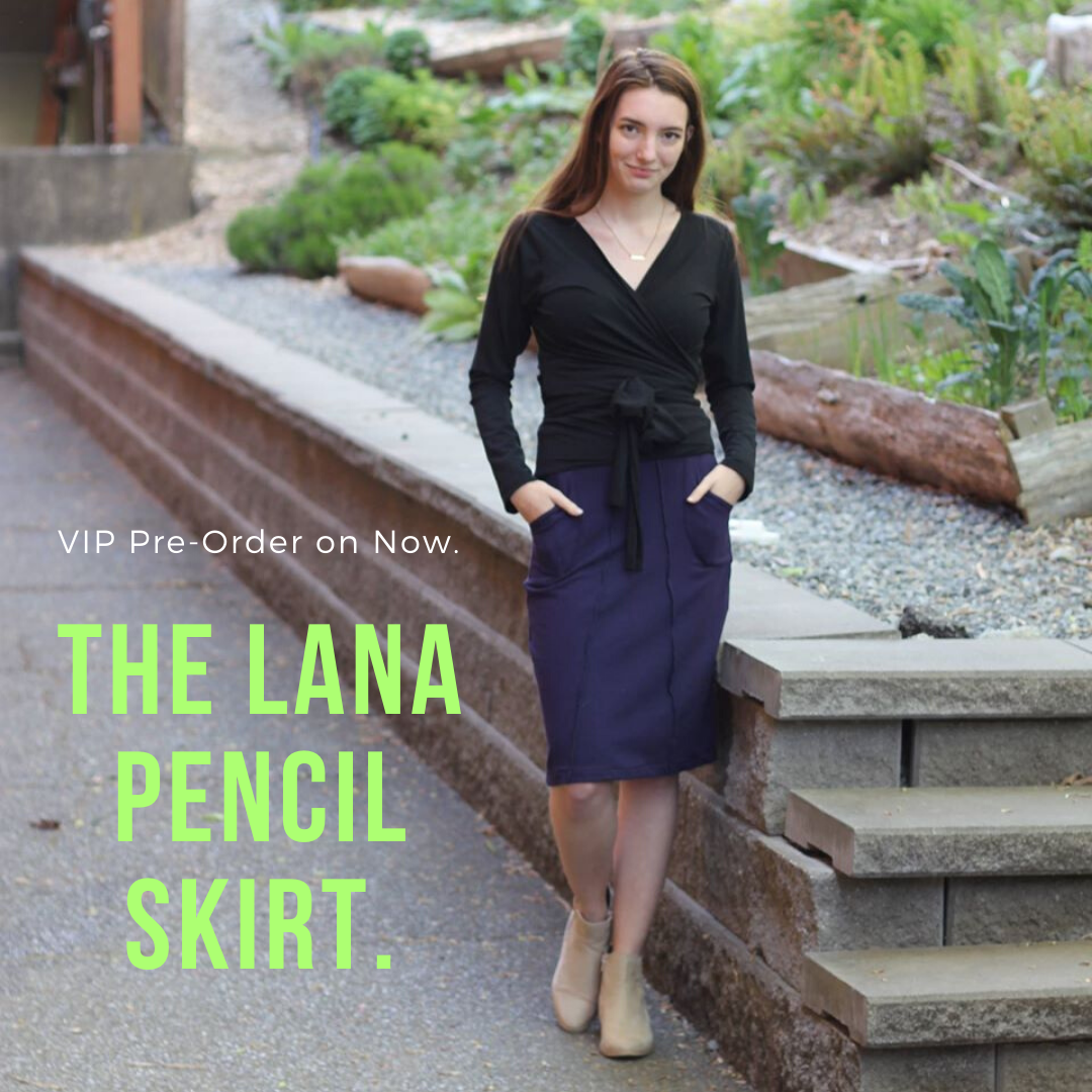 The Lana Bamboo Skirt is on Pre-Order now.