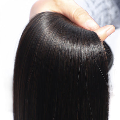 European And American Wigs, Real Hair Weaves, Natural Color, Smooth
