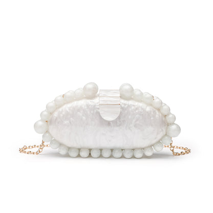 Fashion Minimalist Pearl Acrylic Handbag