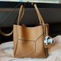 Underarm Bag Contrast Color Basket Handbag Shoulder Crossbody