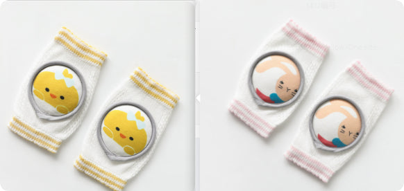 Baby Knee Pads Cartoon Accessories Doll Elbow Pads Baby Learning Set