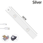 USB LED Night Light Motion Sensor Wireless Thin LED Wine Cooler Light For Kitchen Cabinet Bedroom Wardrobe Indoor Lighting