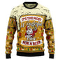 Men's Sports Loose Long-sleeve Regular Shoulder Round Neck Sweatshirt Christmas Series