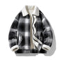 Men's Short Wool Wave Casual Jacket