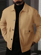 Men's Lapel Jacket Workwear Style Short Top