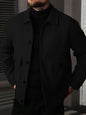 Men's Lapel Jacket Workwear Style Short Top