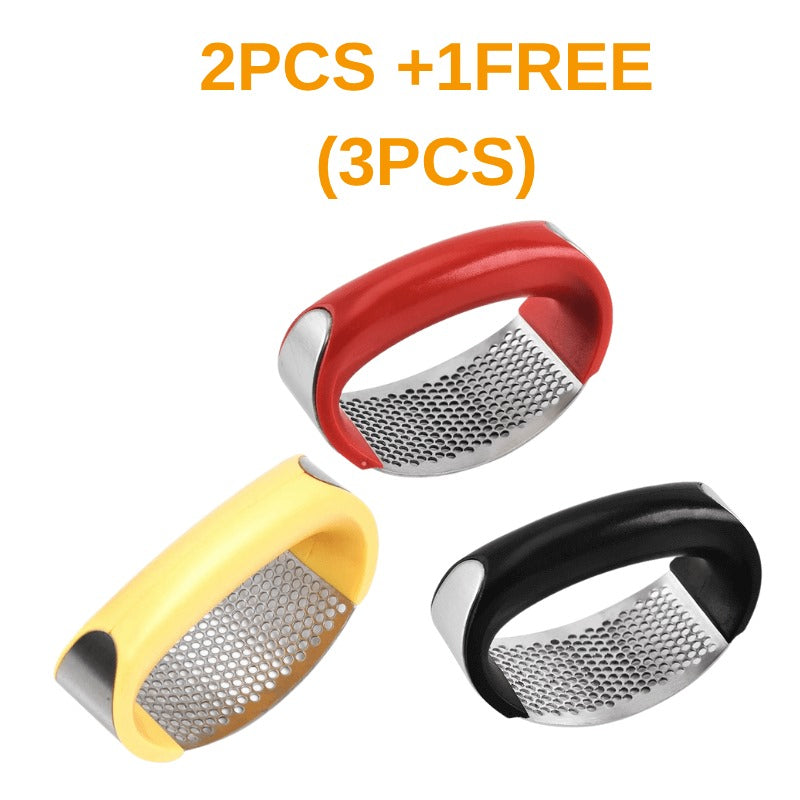 Stainless Steel Garlic Masher Garlic Press Household Manual Curve Fruit Vegetable Tools Kitchen Gadgets