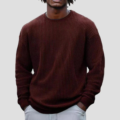 European And American Men's Digital Print Mature Versatile Long Sleeve