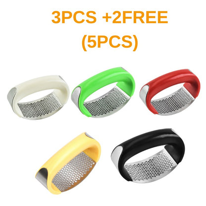 Stainless Steel Garlic Masher Garlic Press Household Manual Curve Fruit Vegetable Tools Kitchen Gadgets